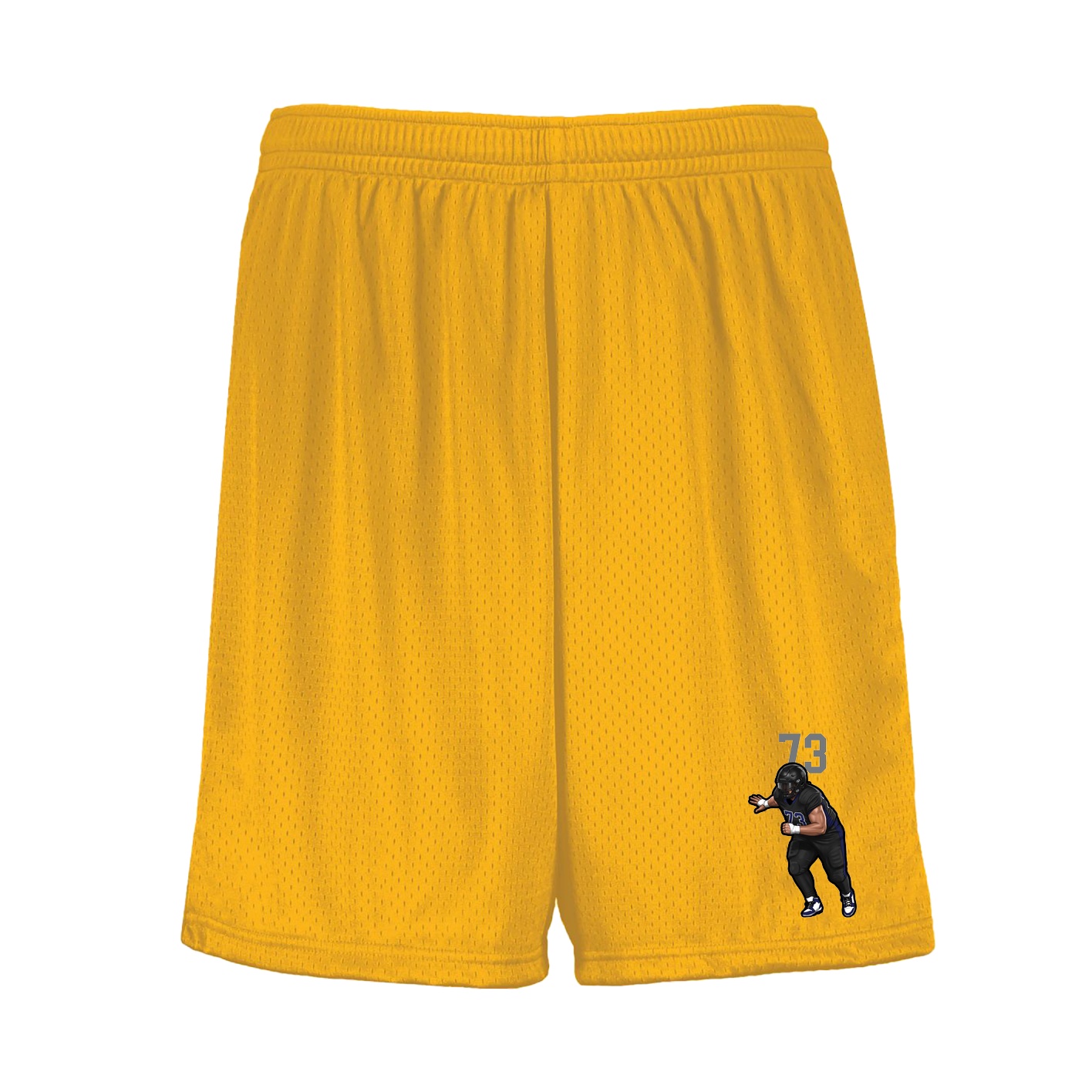 Shorts — Number Top in Gold
