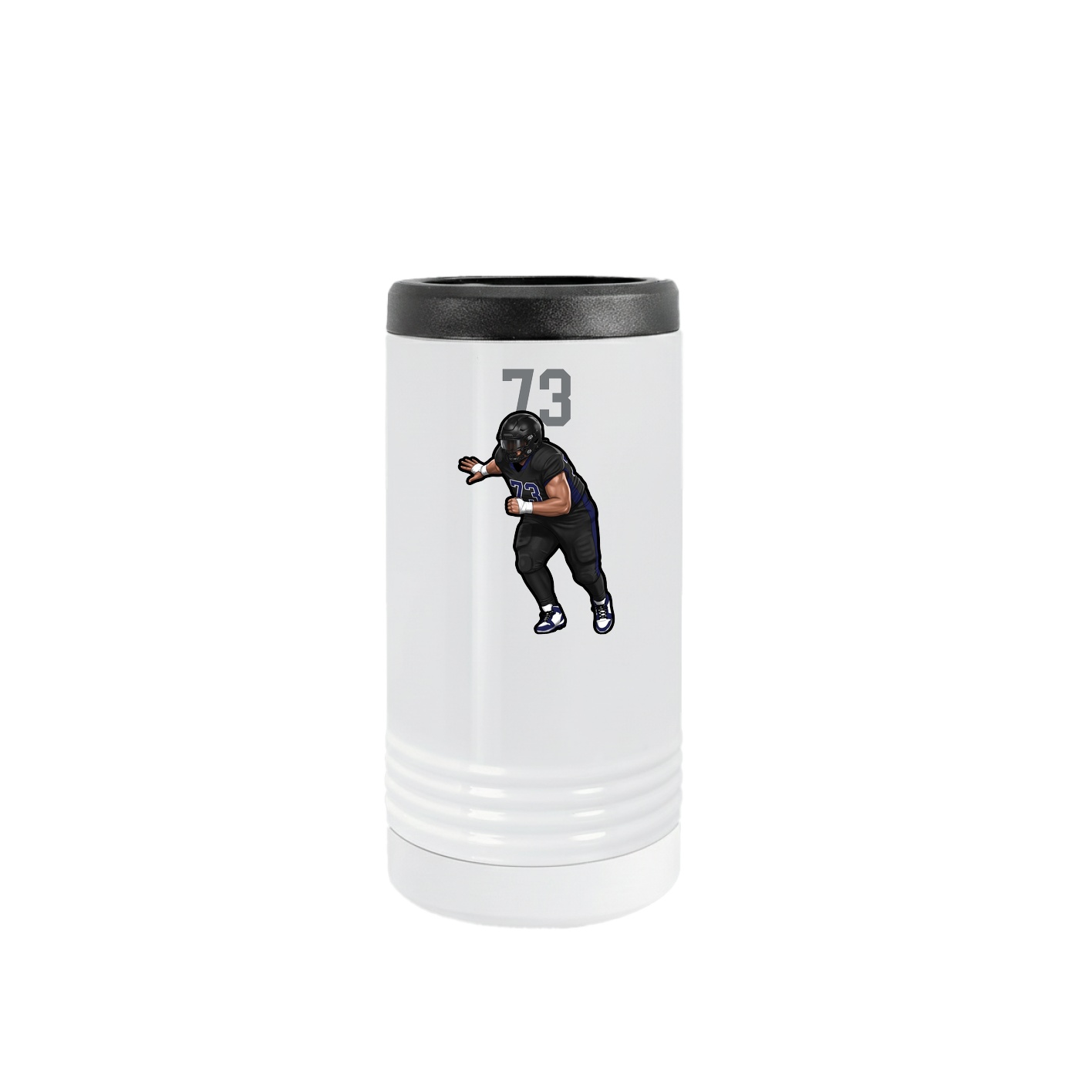 Slim Beverage Holder — Number Top in White