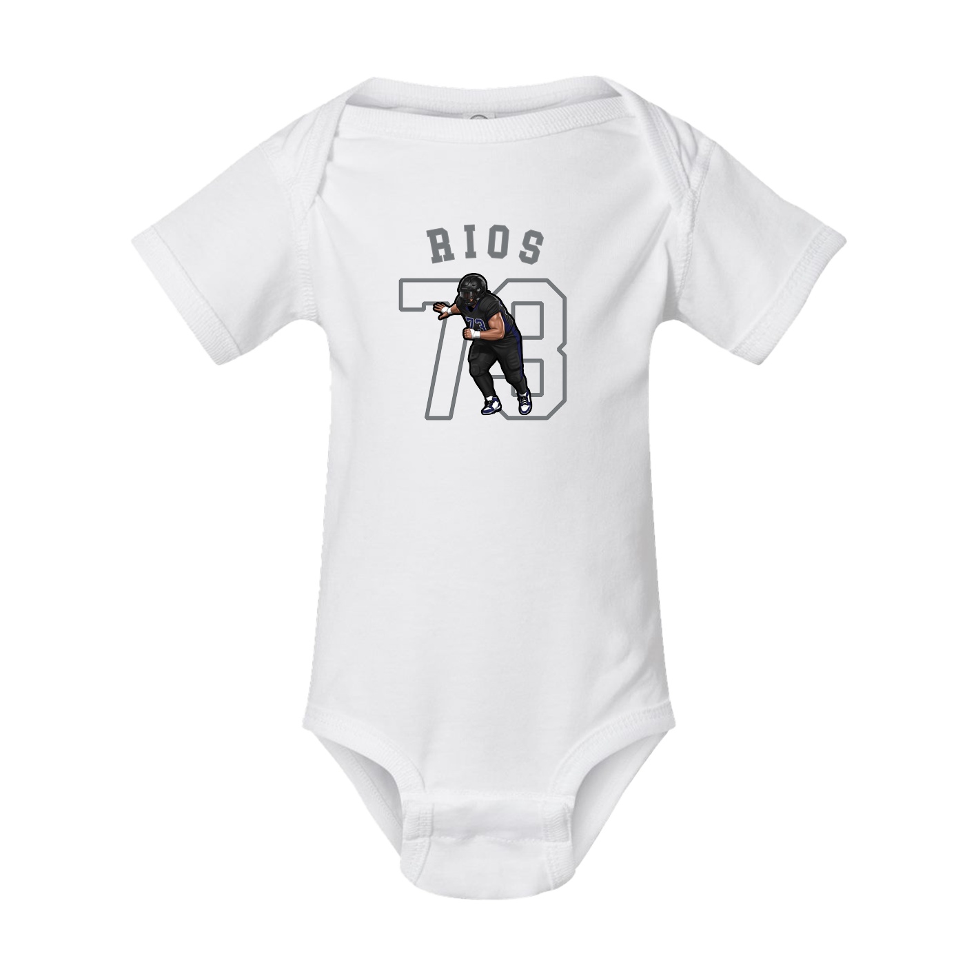 Baby Onesie — Shirsey Arch in White