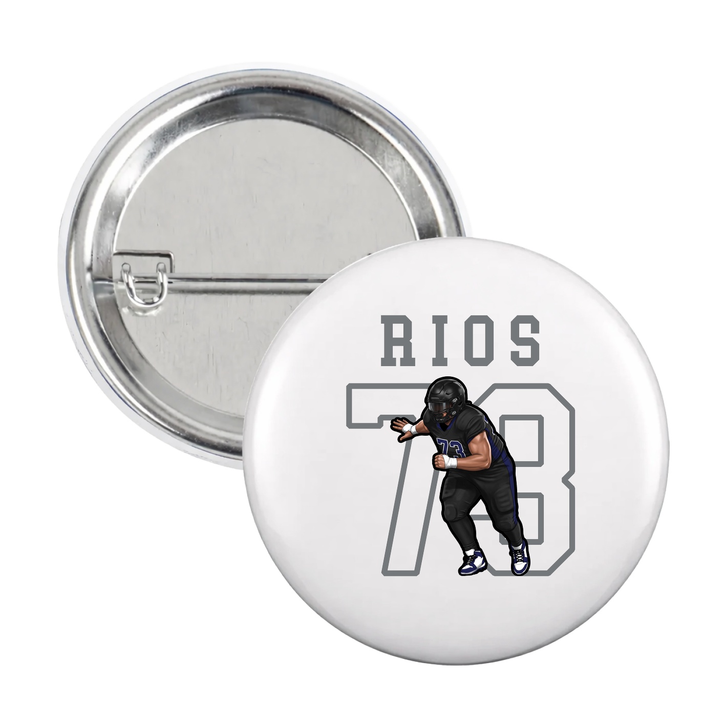 Game Day Button — Shirsey in White