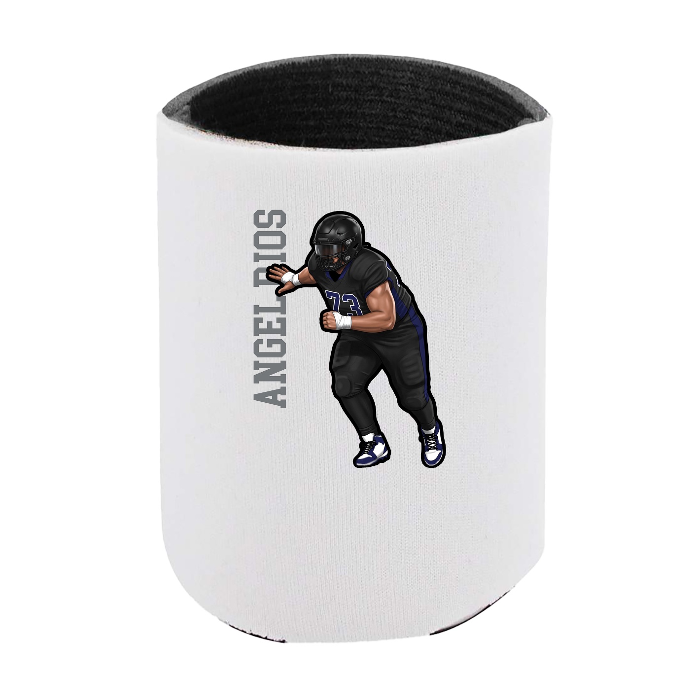 Can Holder — Name Vertical in White