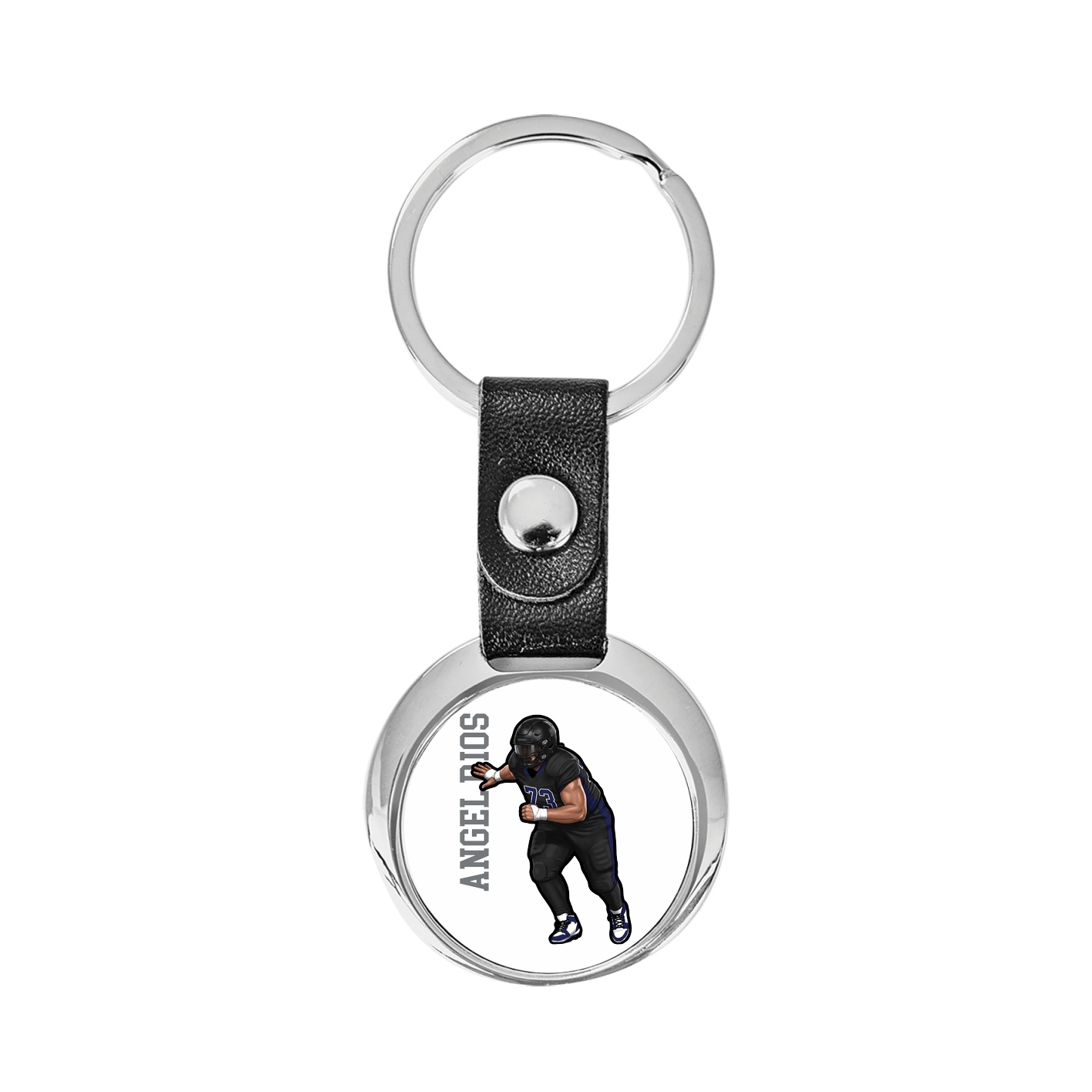 Key Chain — Name Vertical in Classic
