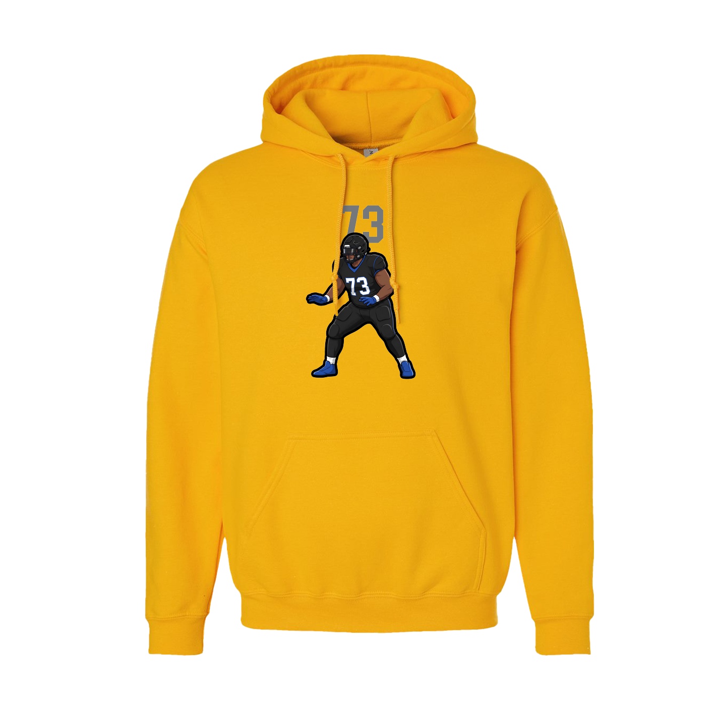 Hoodie — Number Top in Gold