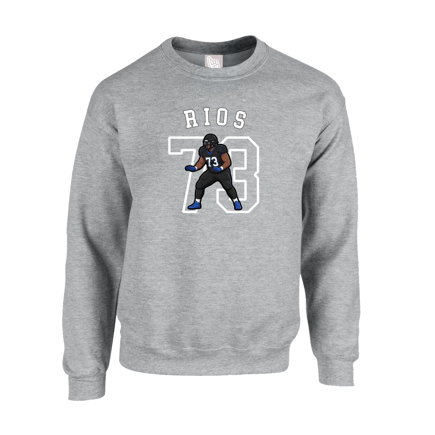 Fleece Crew — Shirsey Arch in Grey