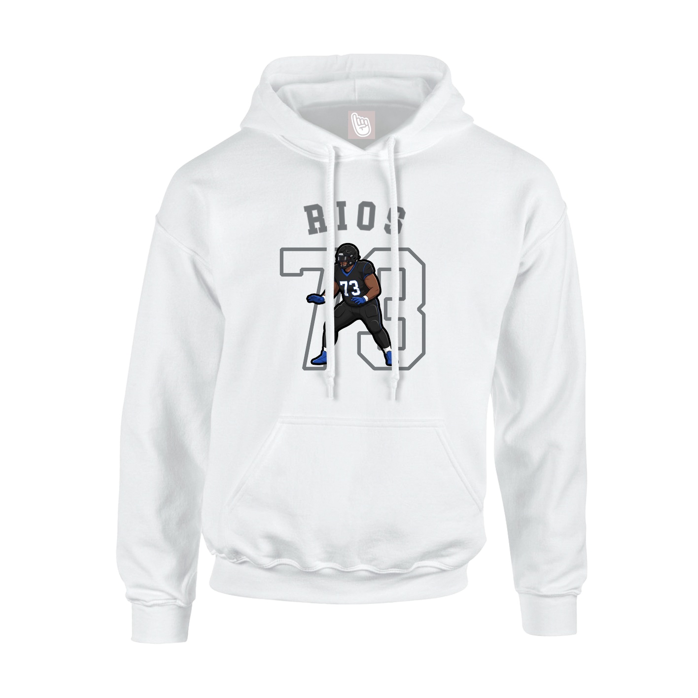 Youth Hoodie — Shirsey Arch in White