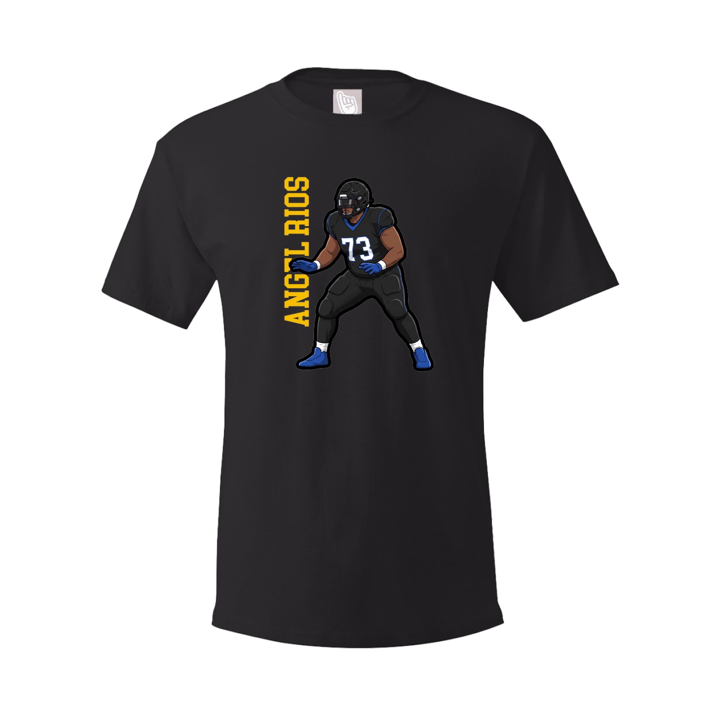 Tee — Name Vertical in Black