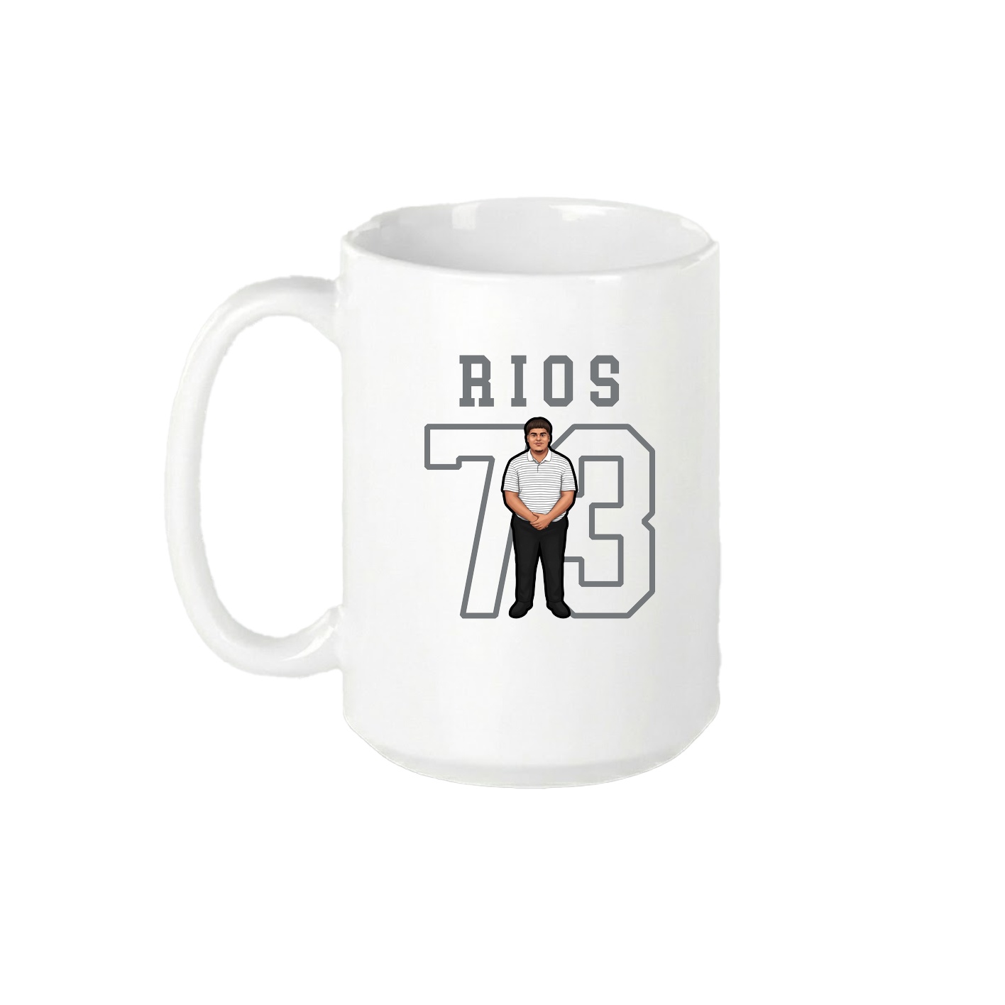 15oz Coffee Mug — Shirsey in White