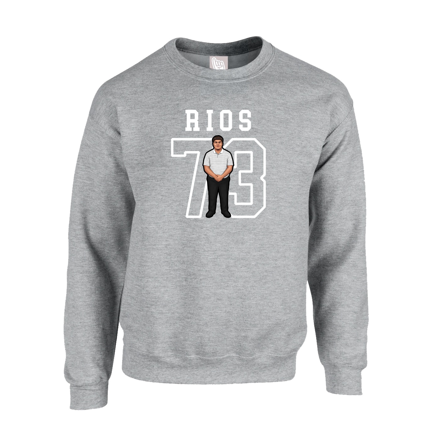 Fleece Crew — Shirsey in Grey