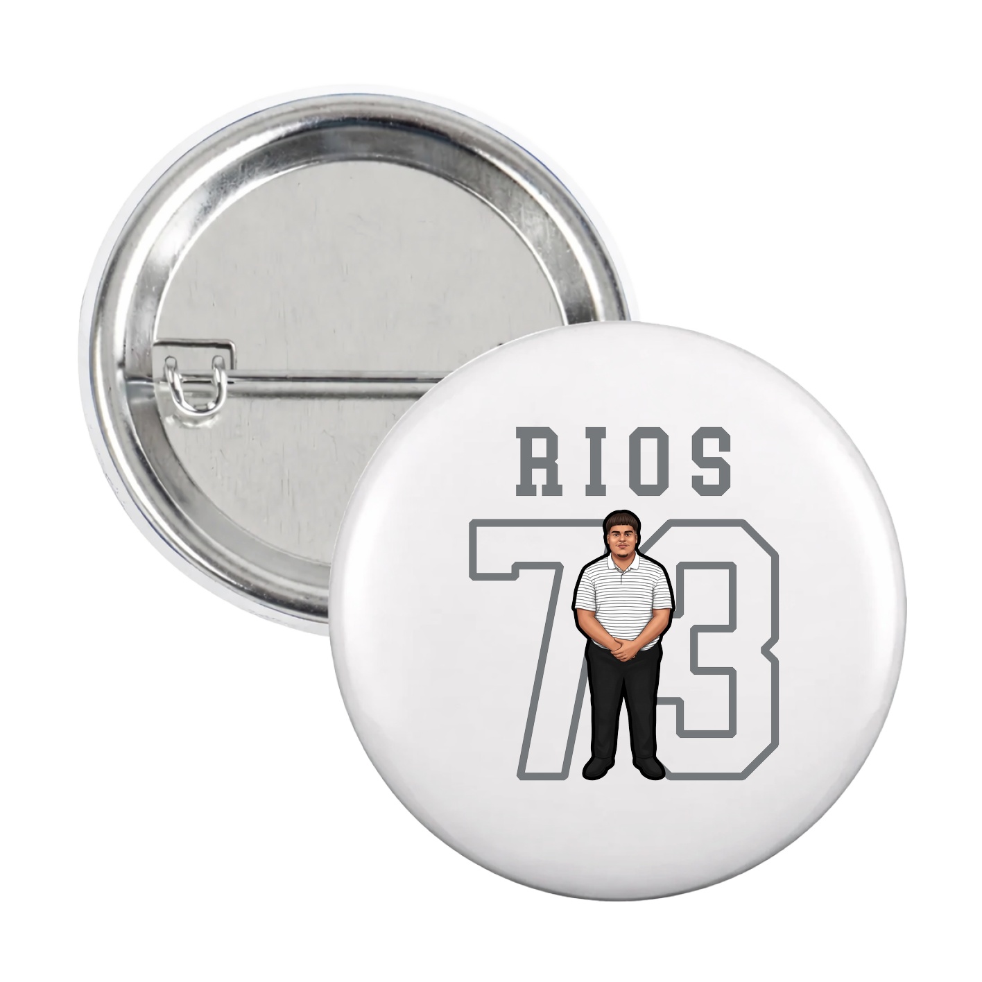 Game Day Button — Shirsey in White