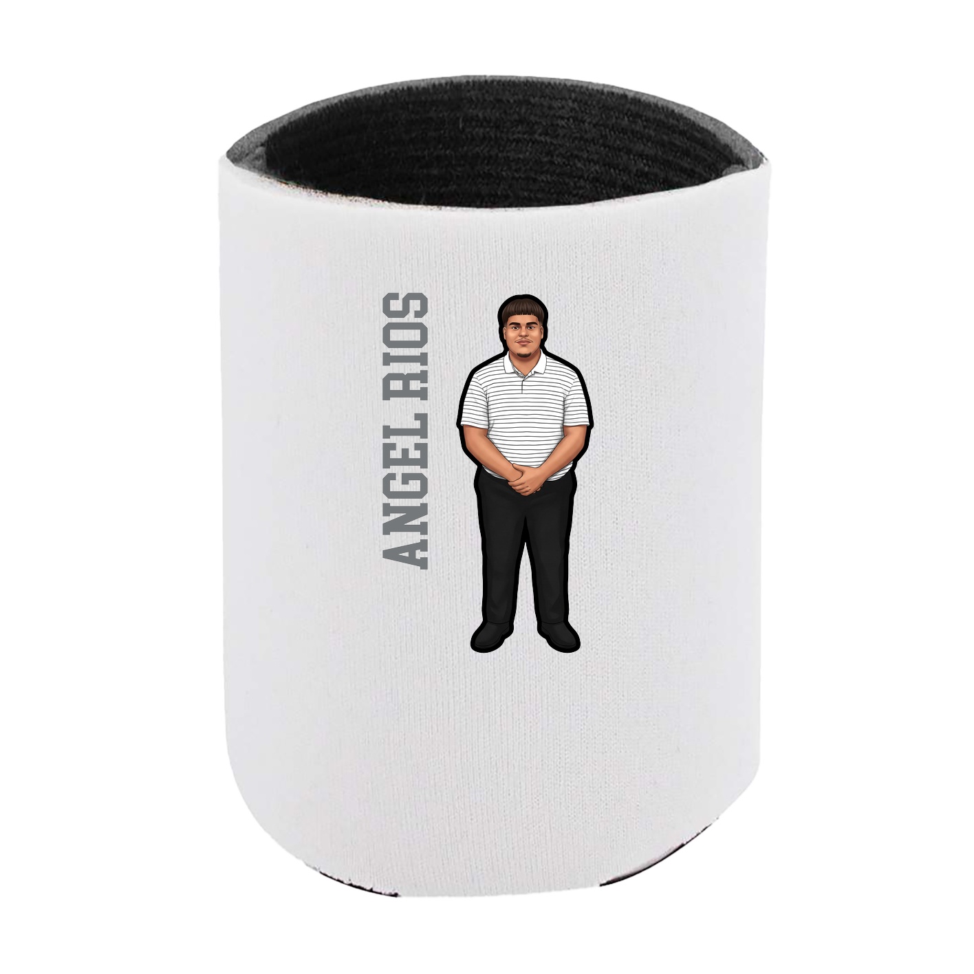 Can Holder — Name Vertical in White