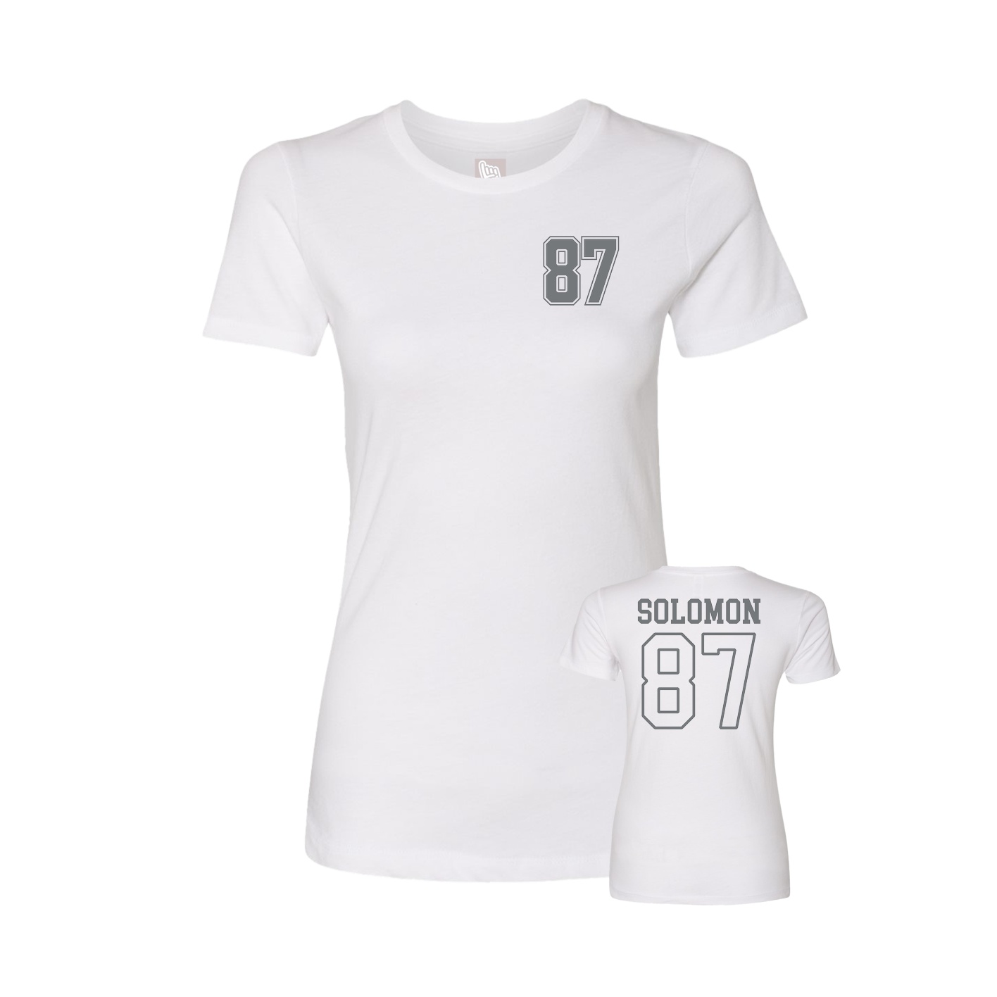 Womens Tee — Chest Back in White