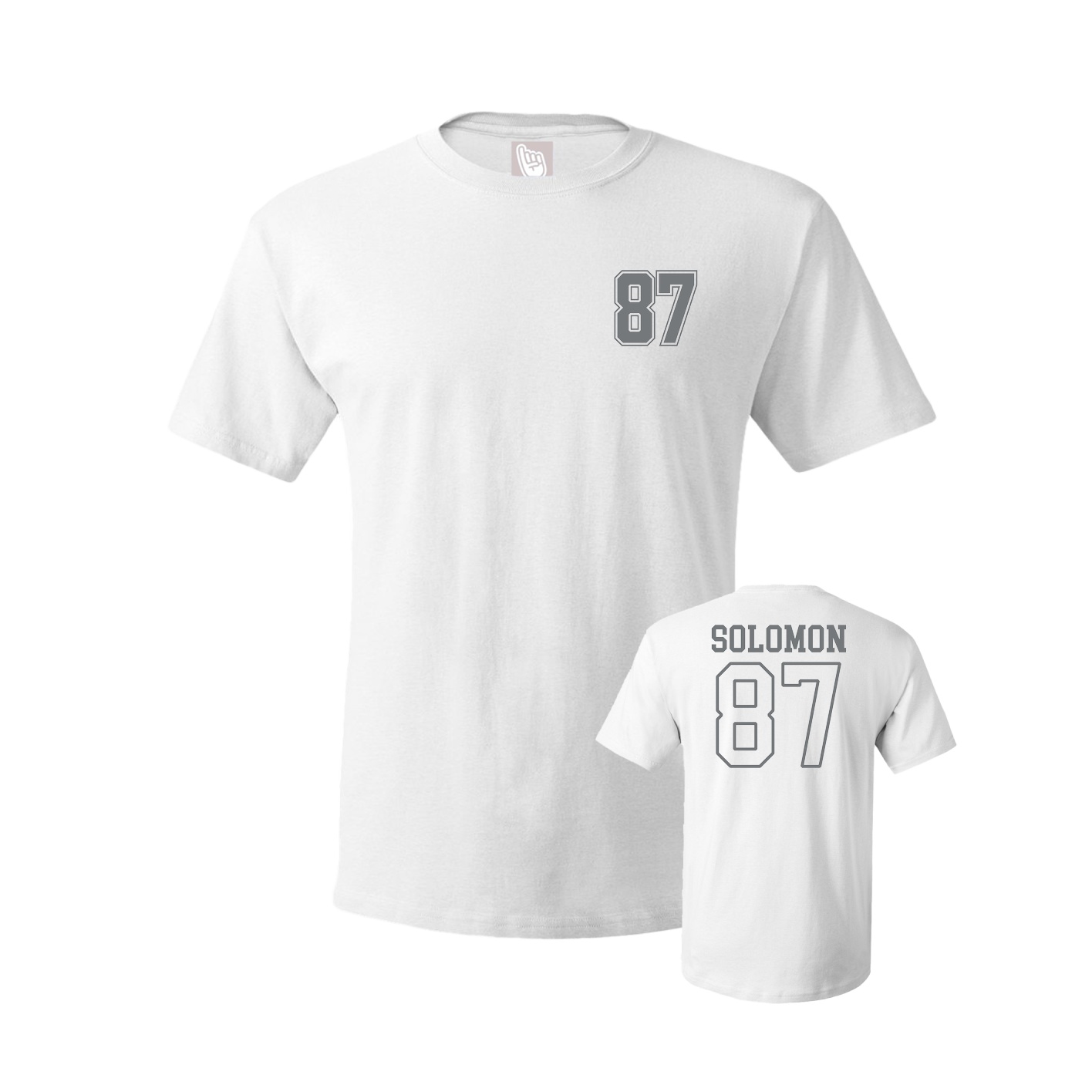 Youth Tee — Chest Back in White