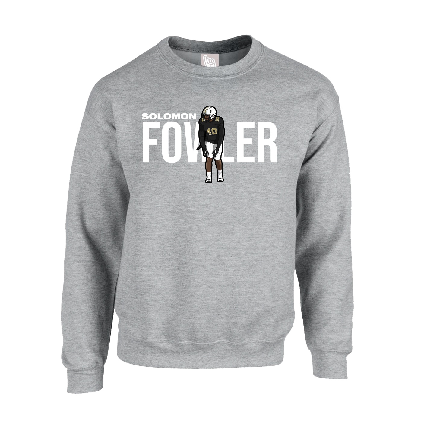 Fleece Crew — Player Name in Grey