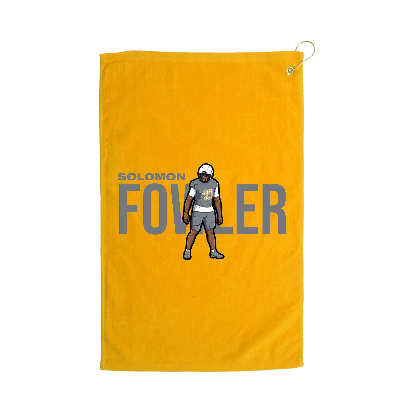 Golf Towel — Player Name in Gold