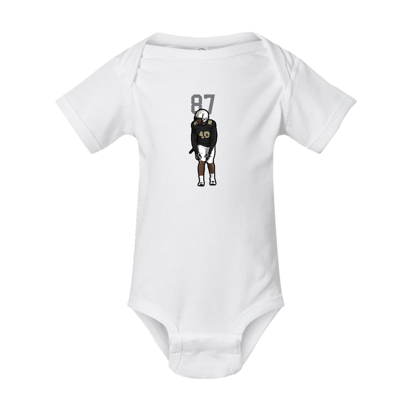 Baby Onesie — Number Top in White