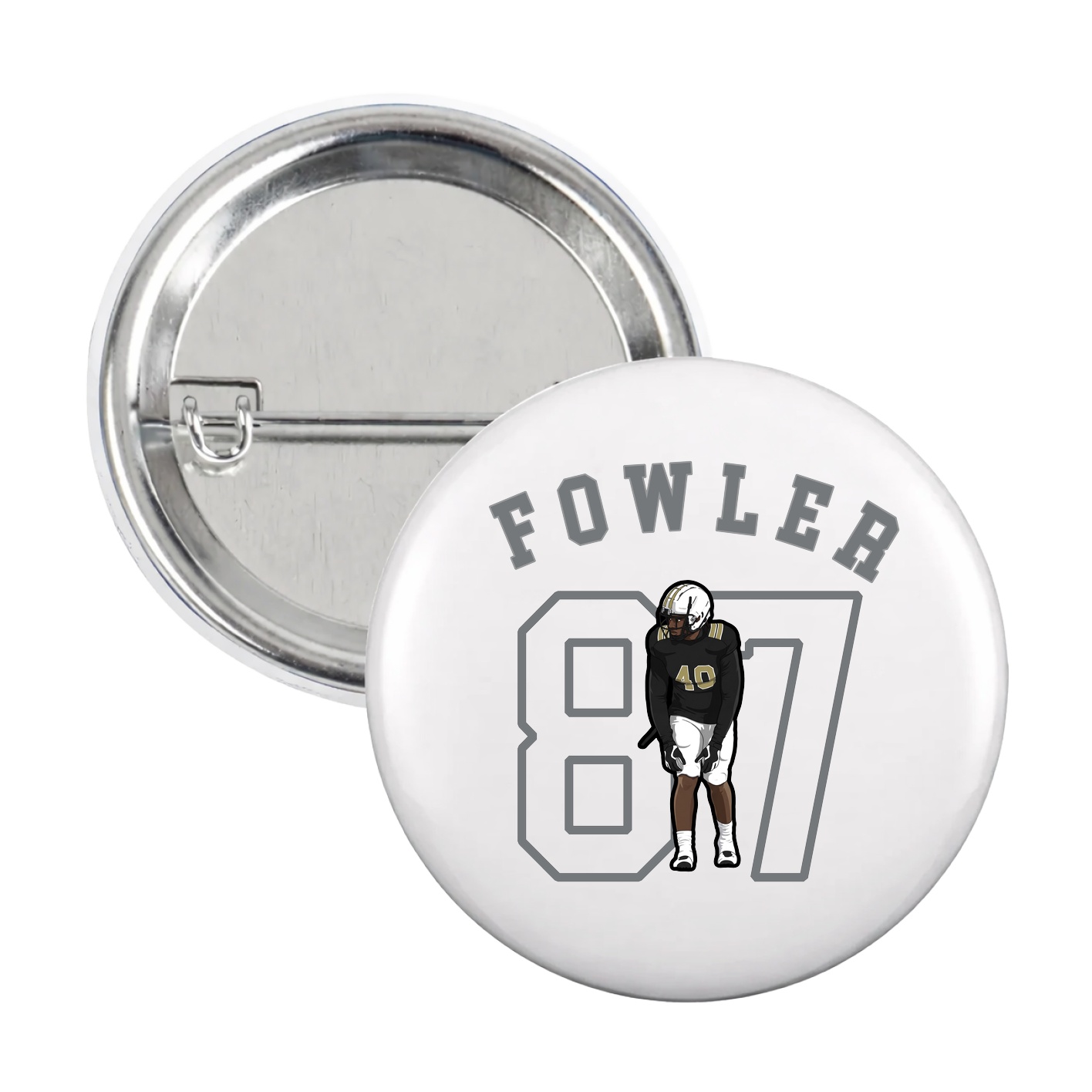 Game Day Button — Shirsey Arch in White