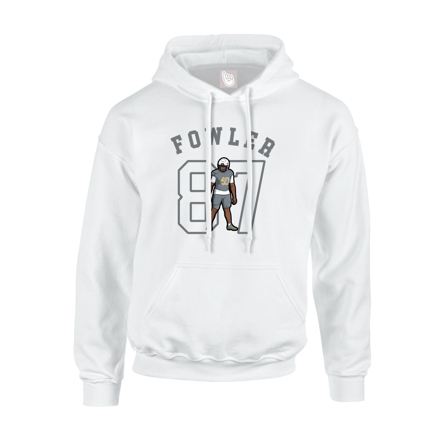 Hoodie — Shirsey Arch in White