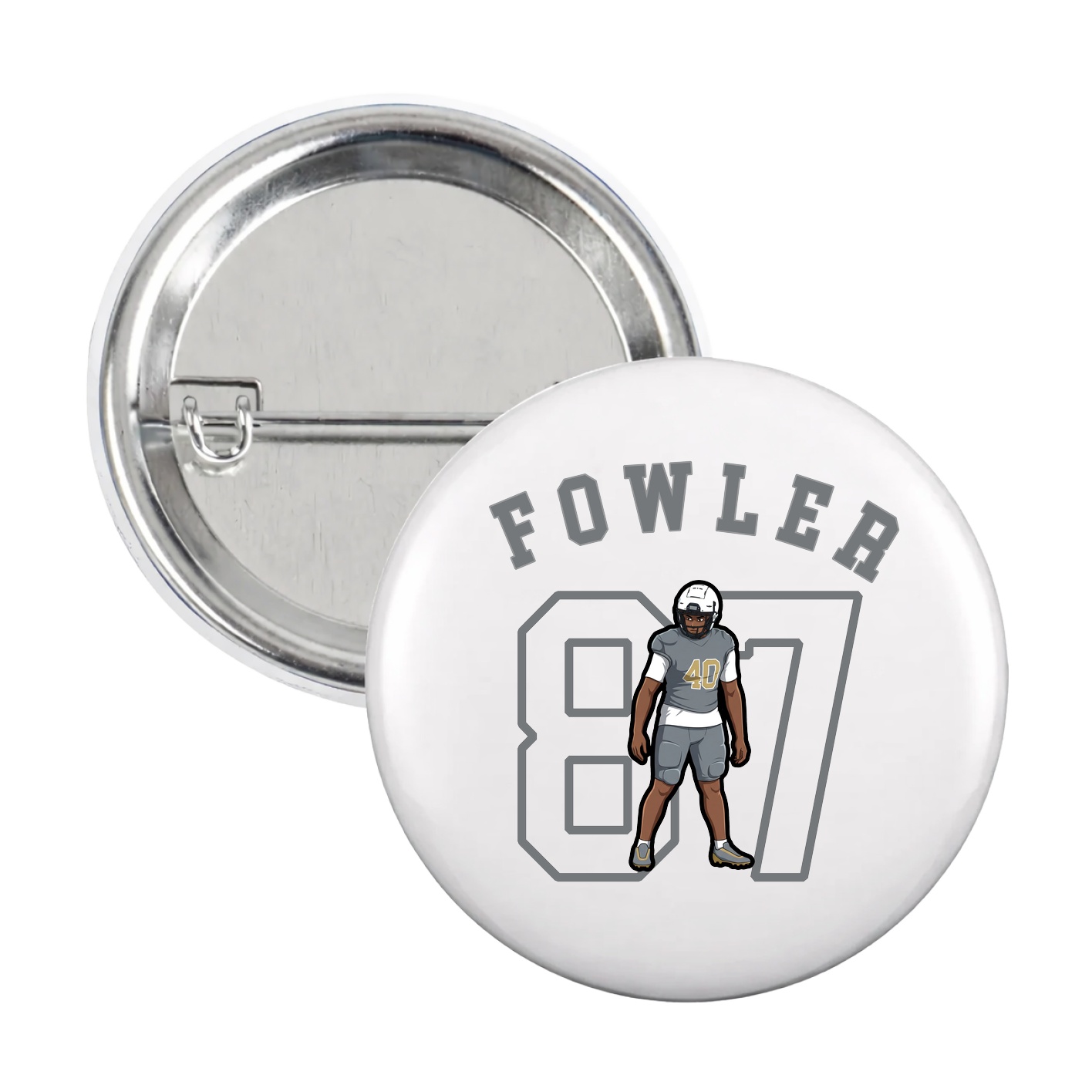 Game Day Button — Shirsey Arch in White