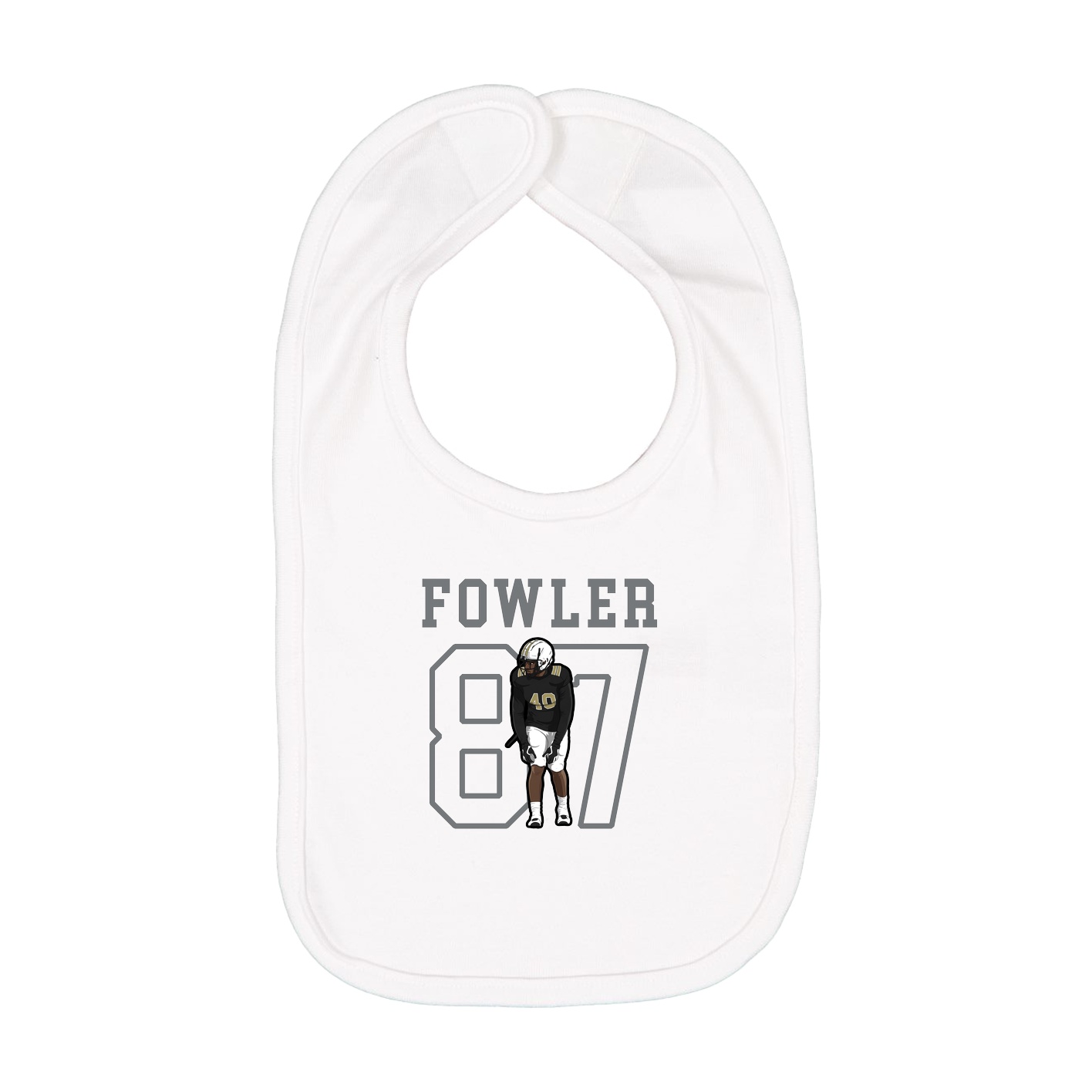 Infant Bib — Shirsey in White