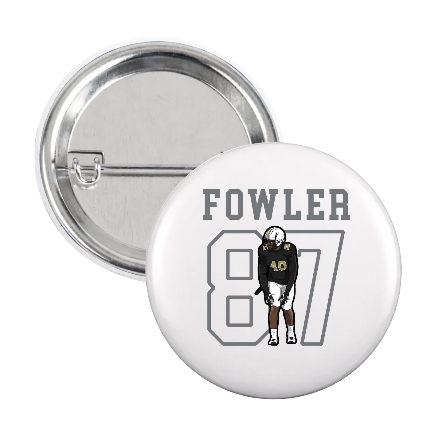Game Day Button — Shirsey in White