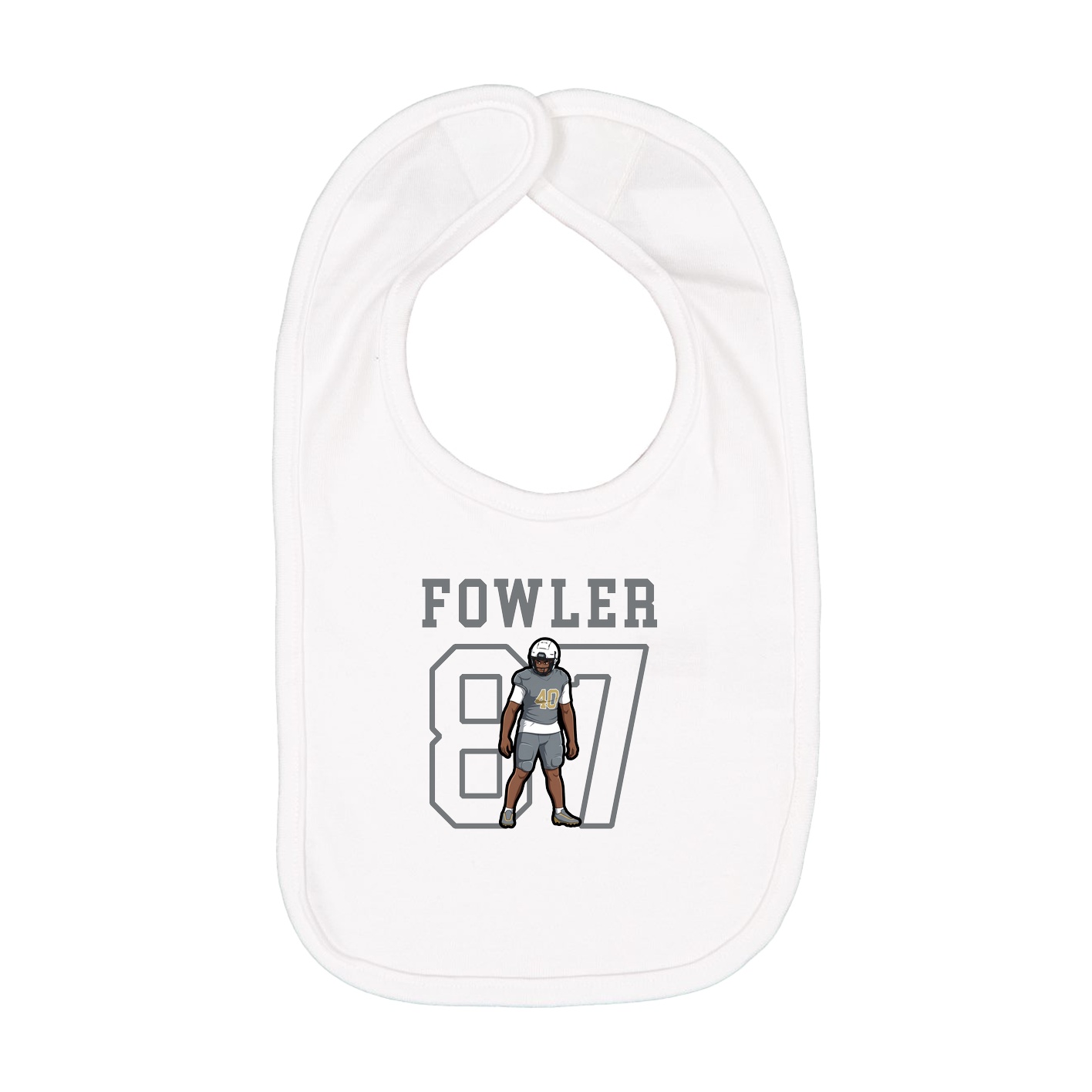 Infant Bib — Shirsey in White