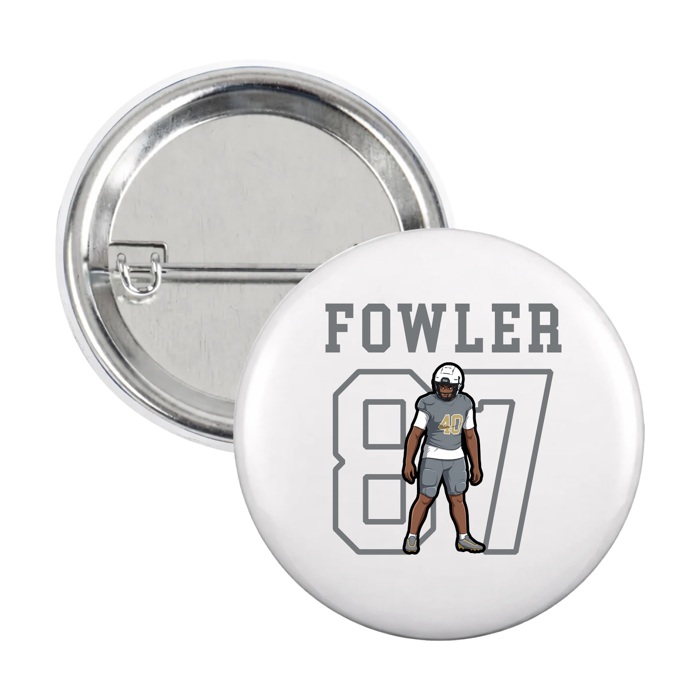 Game Day Button — Shirsey in White