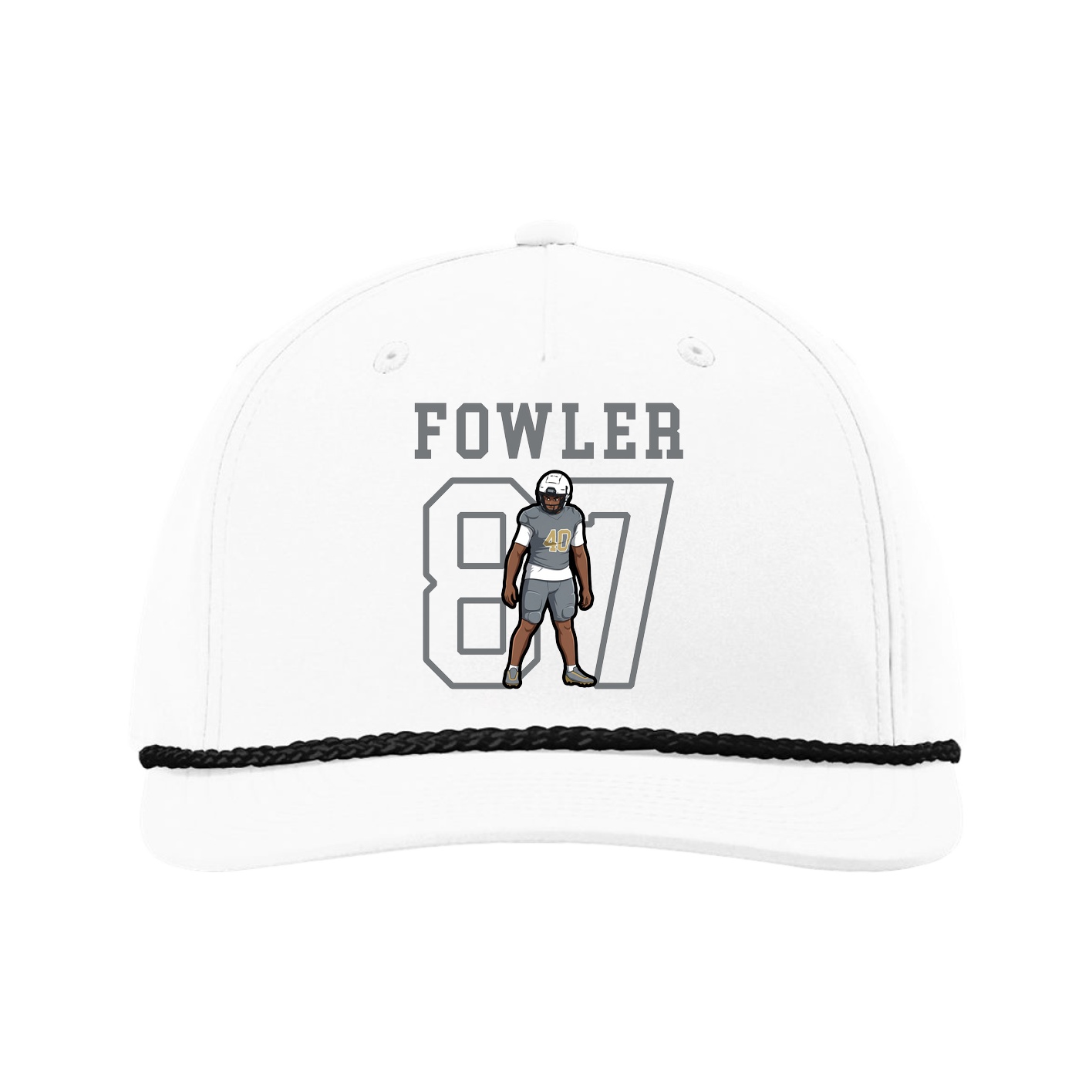 Five-Panel Classic Rope Cap — Shirsey in White