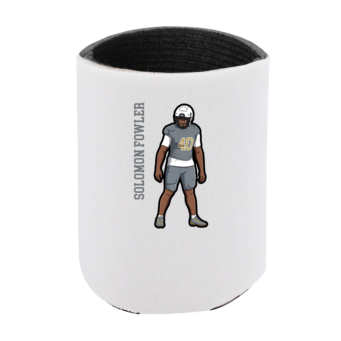 Can Holder — Name Vertical in White