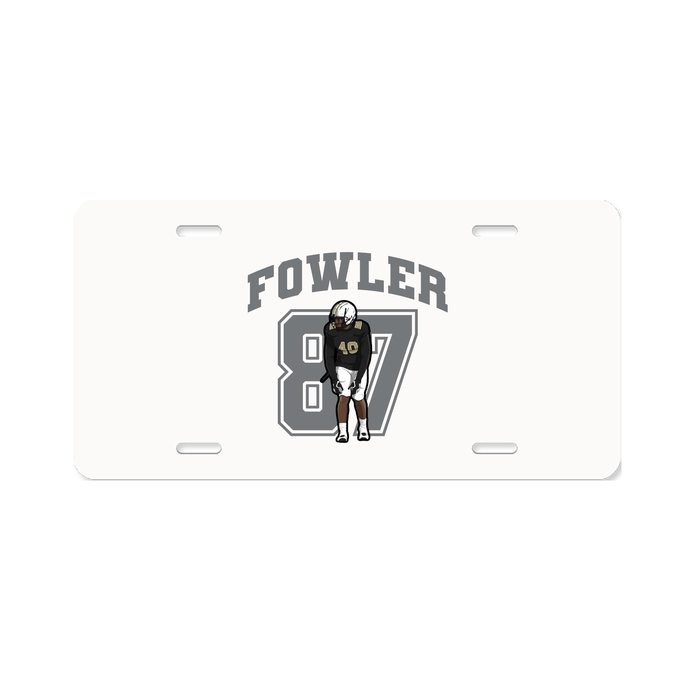 License Plate — Number in Classic