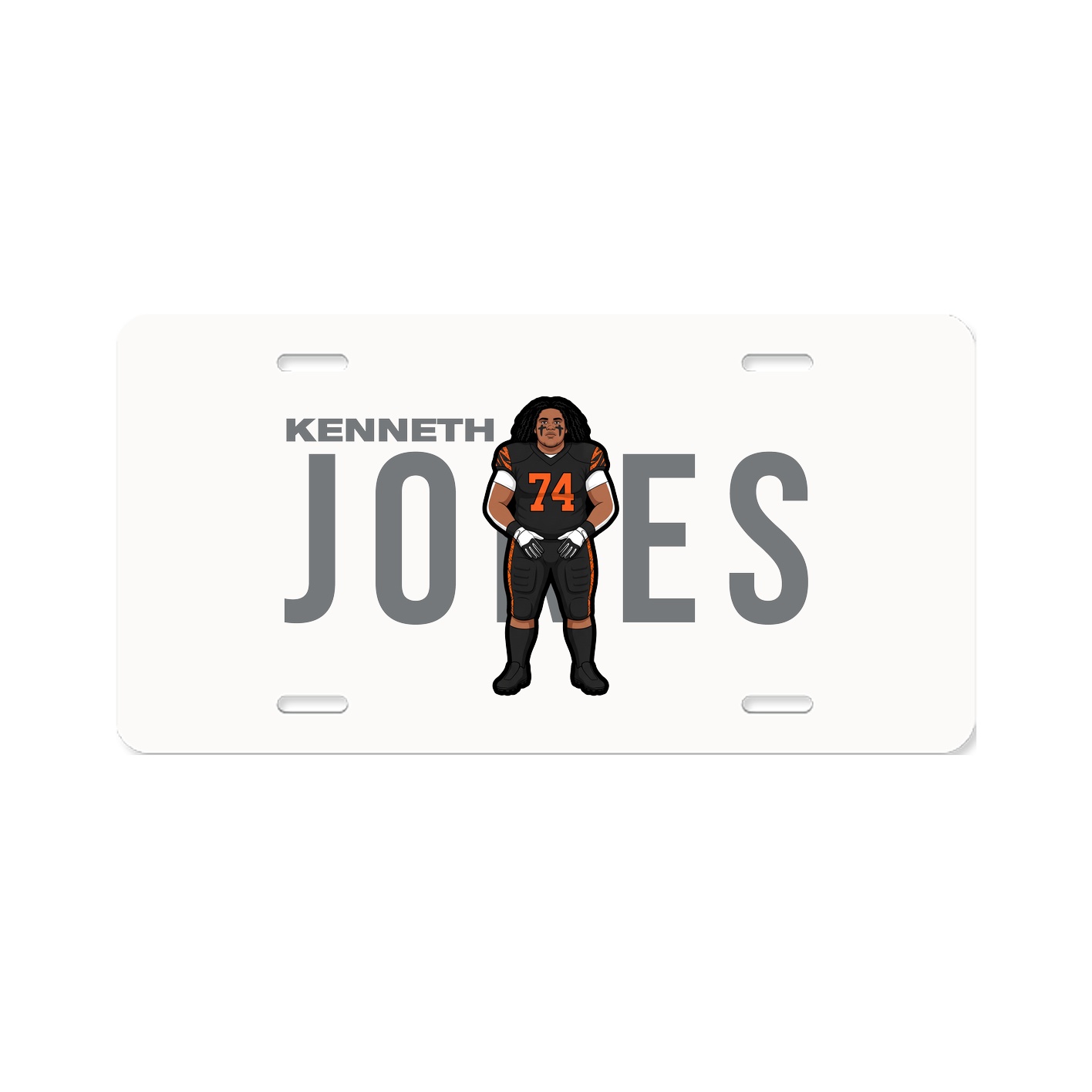 License Plate — Player Name in Classic