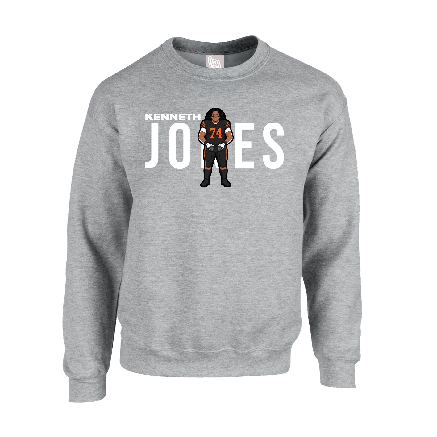 Fleece Crew — Player Name in Grey