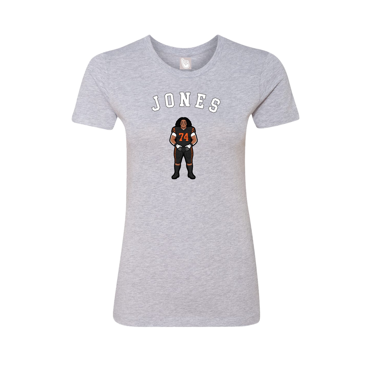 Fitted Women's Tee — Shirsey Arch in Grey