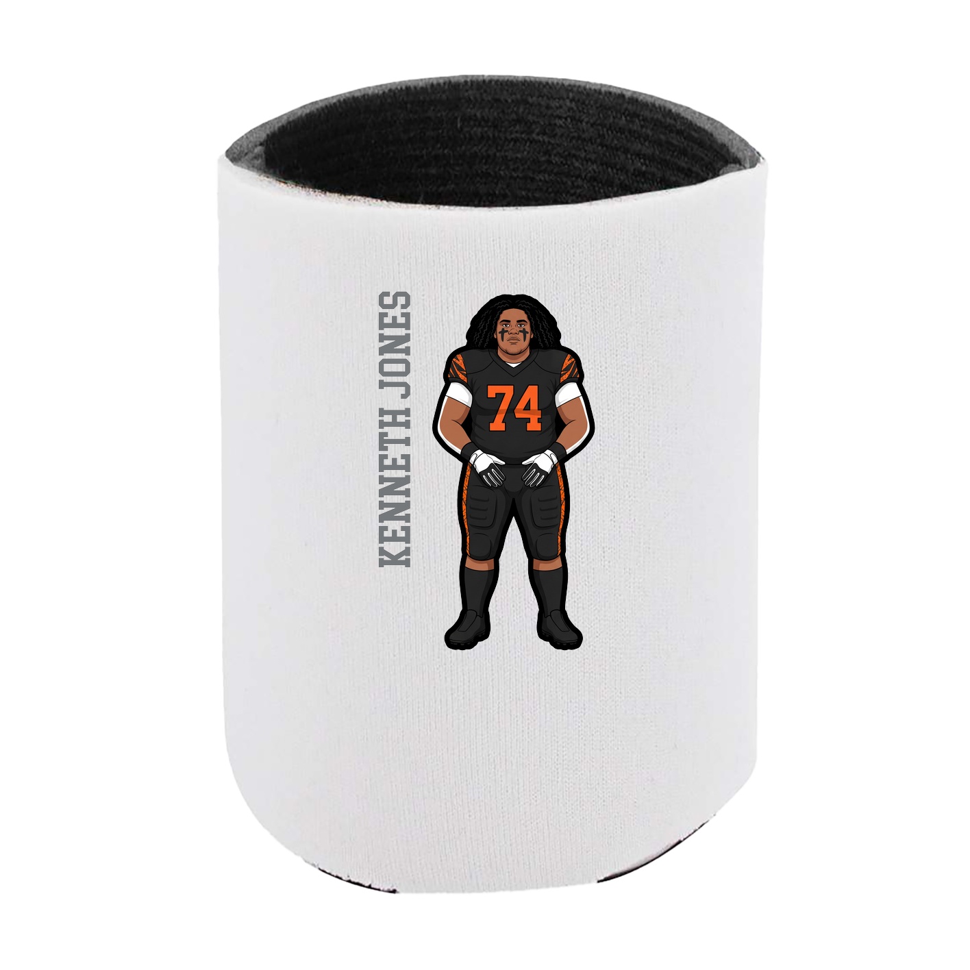 Can Holder — Name Vertical in White
