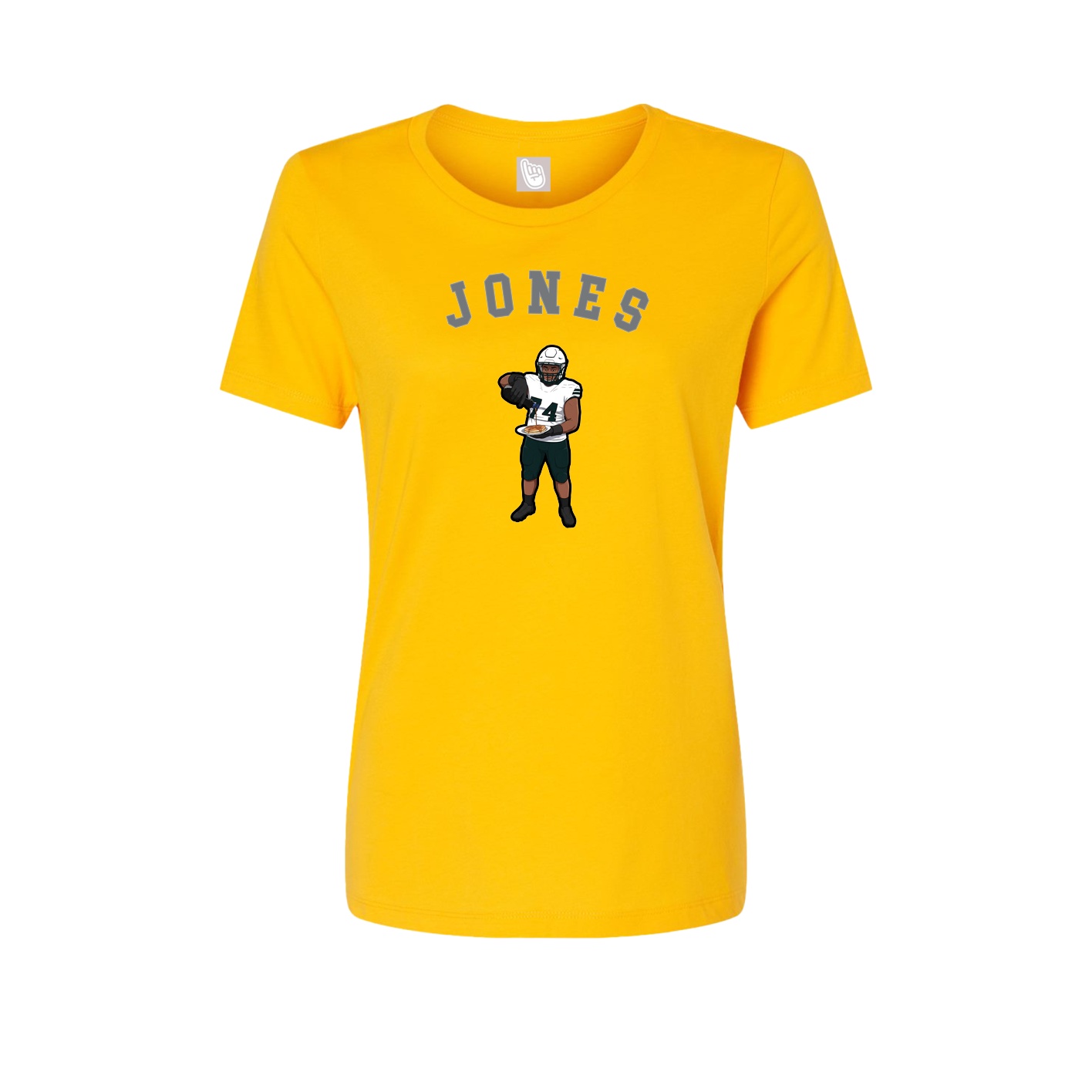 Fitted Women's Tee — Shirsey Arch in Gold