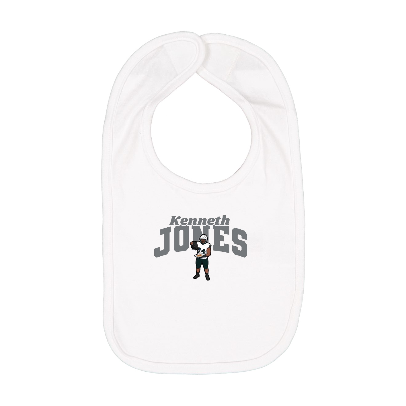 Infant Bib — Signature Arch in White