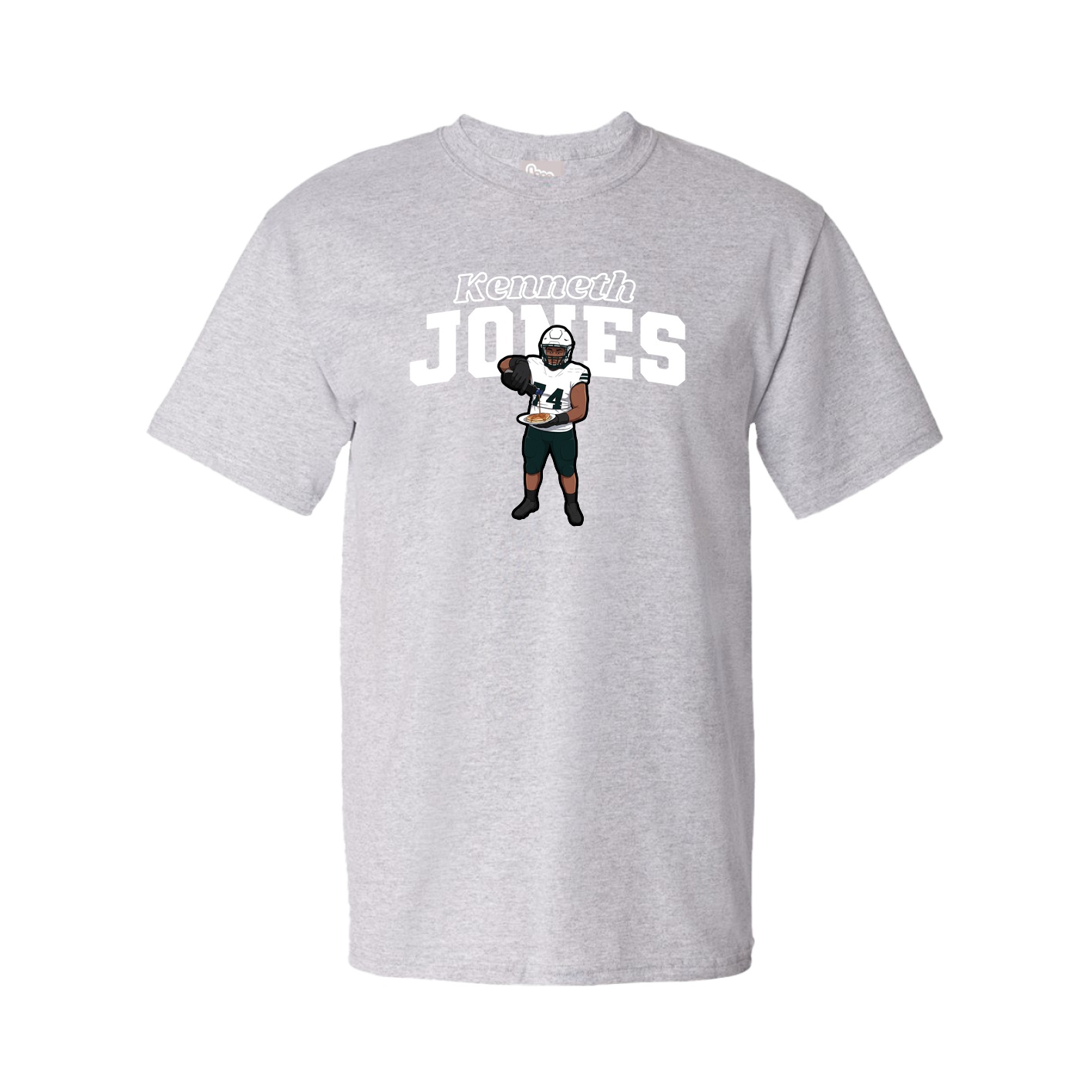 Youth Tee — Name Arch in Grey
