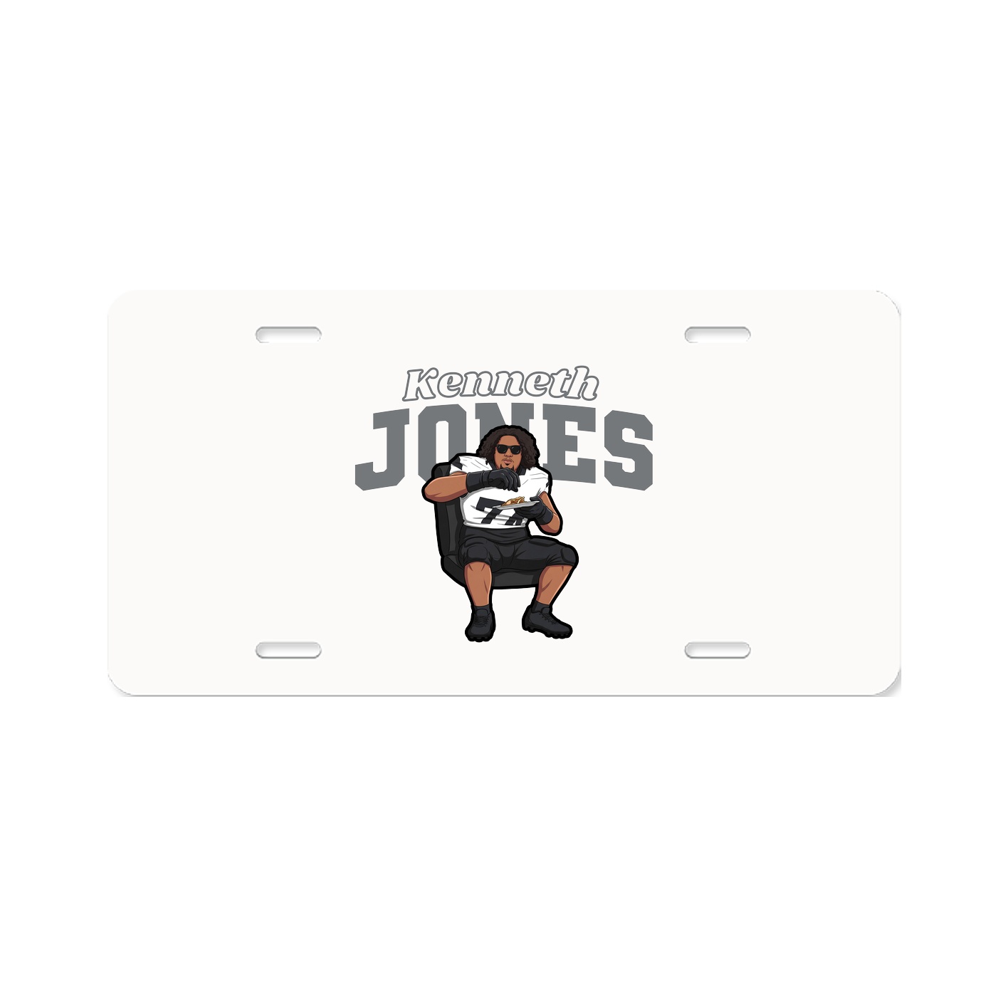License Plate — Name Arch in Classic