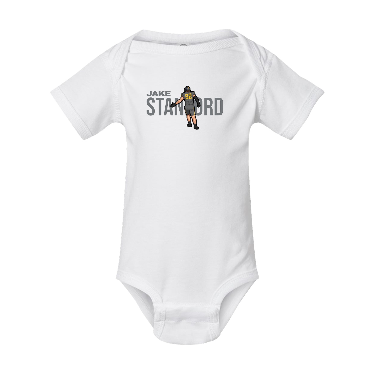 Baby Onesie — Player Name in White