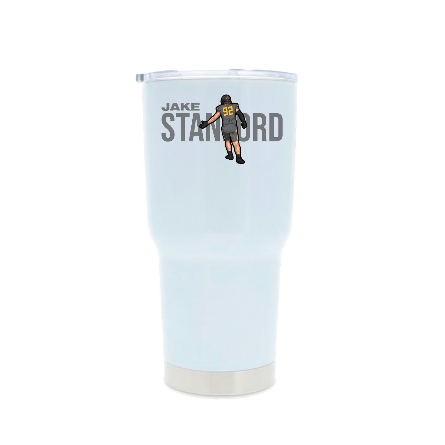 30oz Stainless Steel Tumbler — Player Name in White
