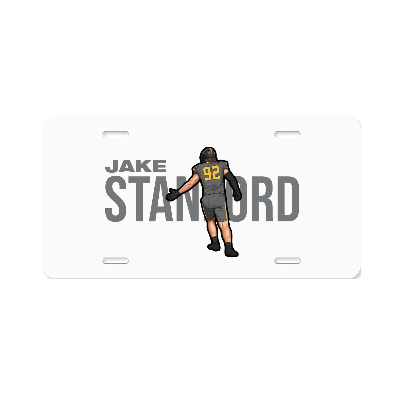 License Plate — Player Name in Classic