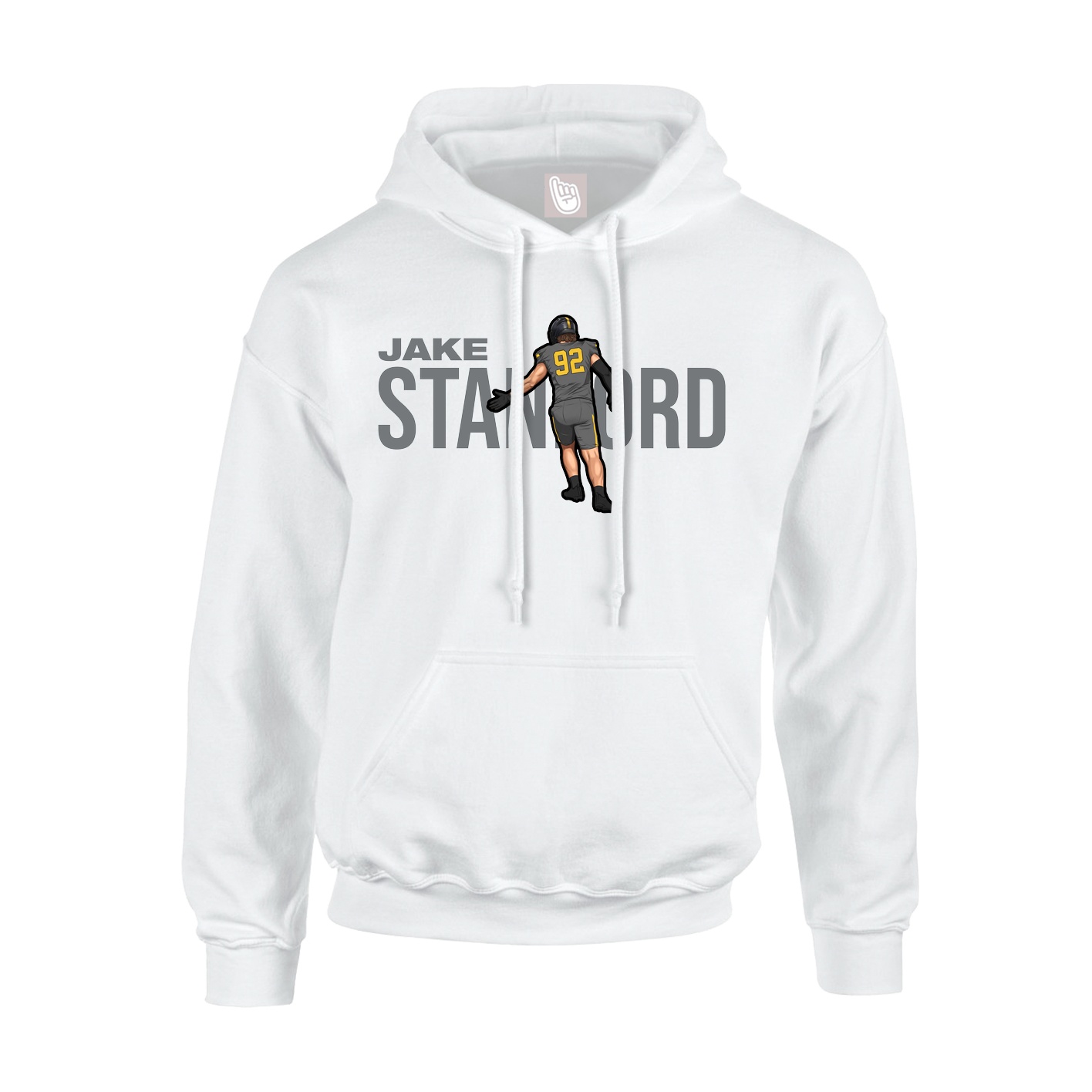 Hoodie — Player Name in White