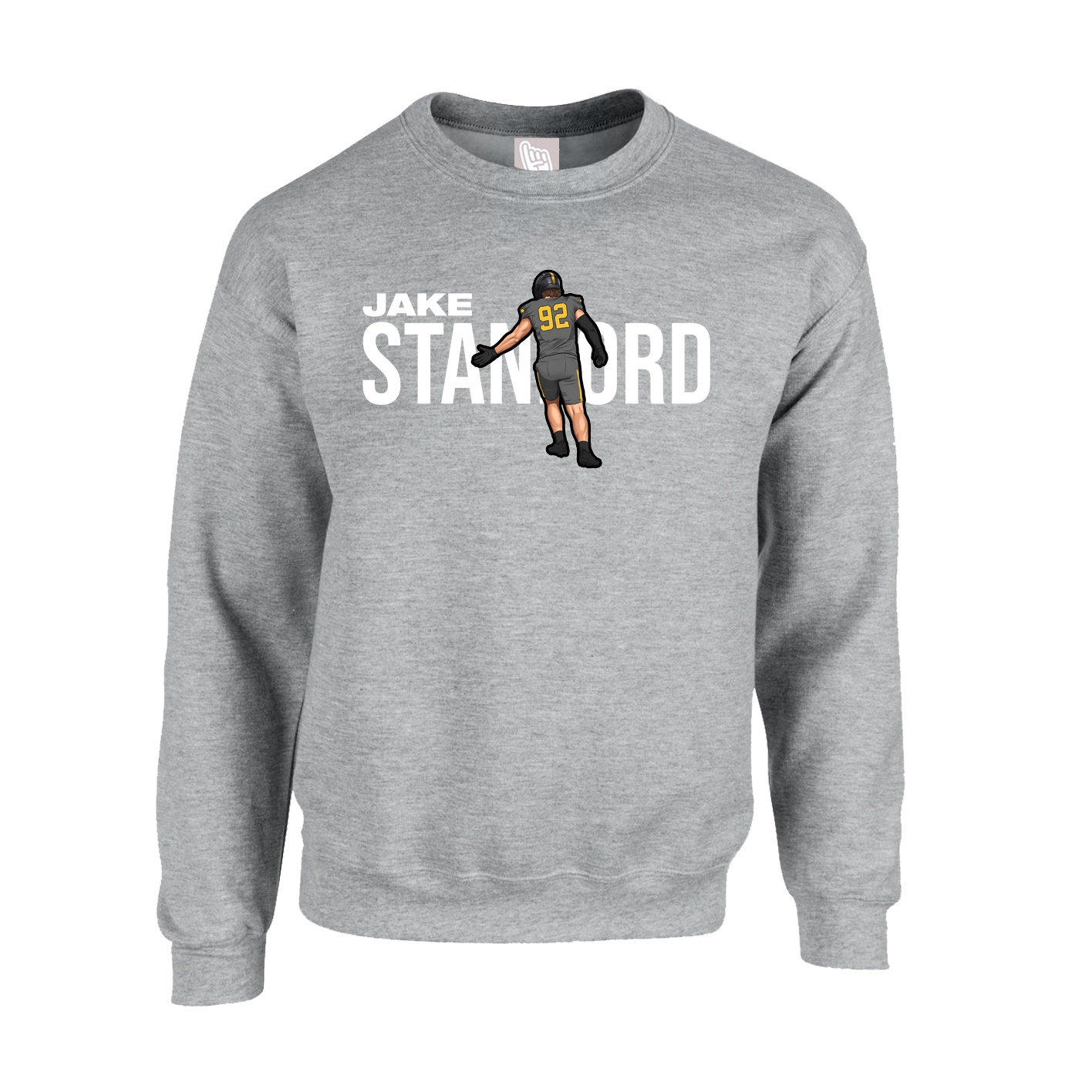 Fleece Crew — Player Name in Grey