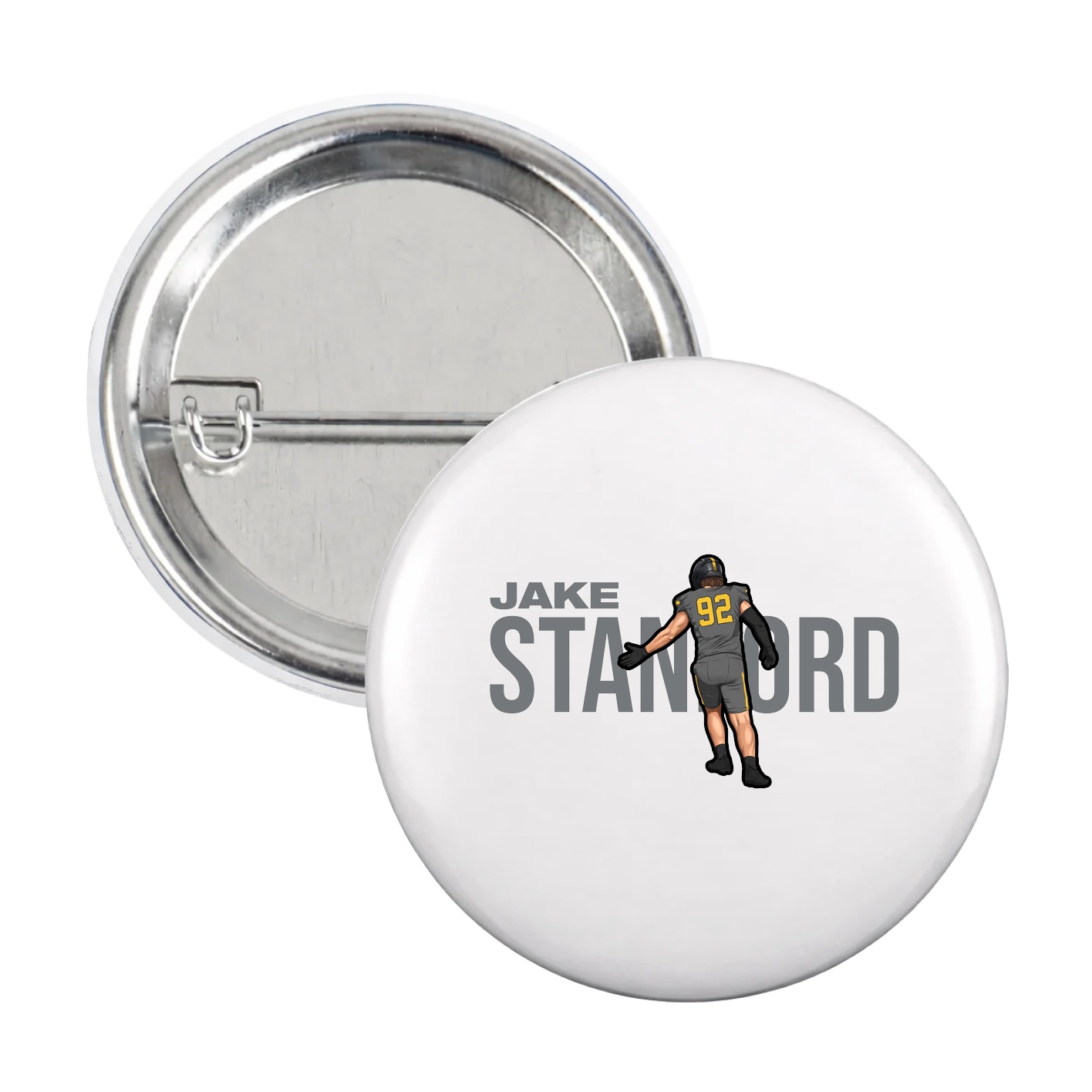 Game Day Button — Player Name in White
