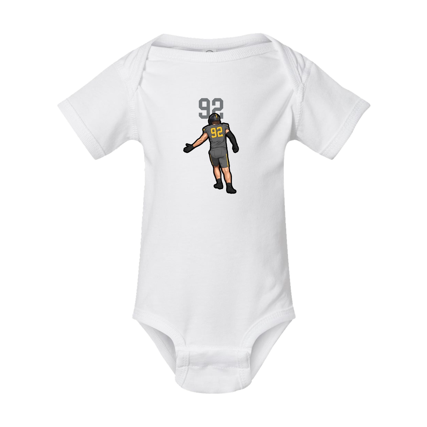Baby Onesie — Number Top in White