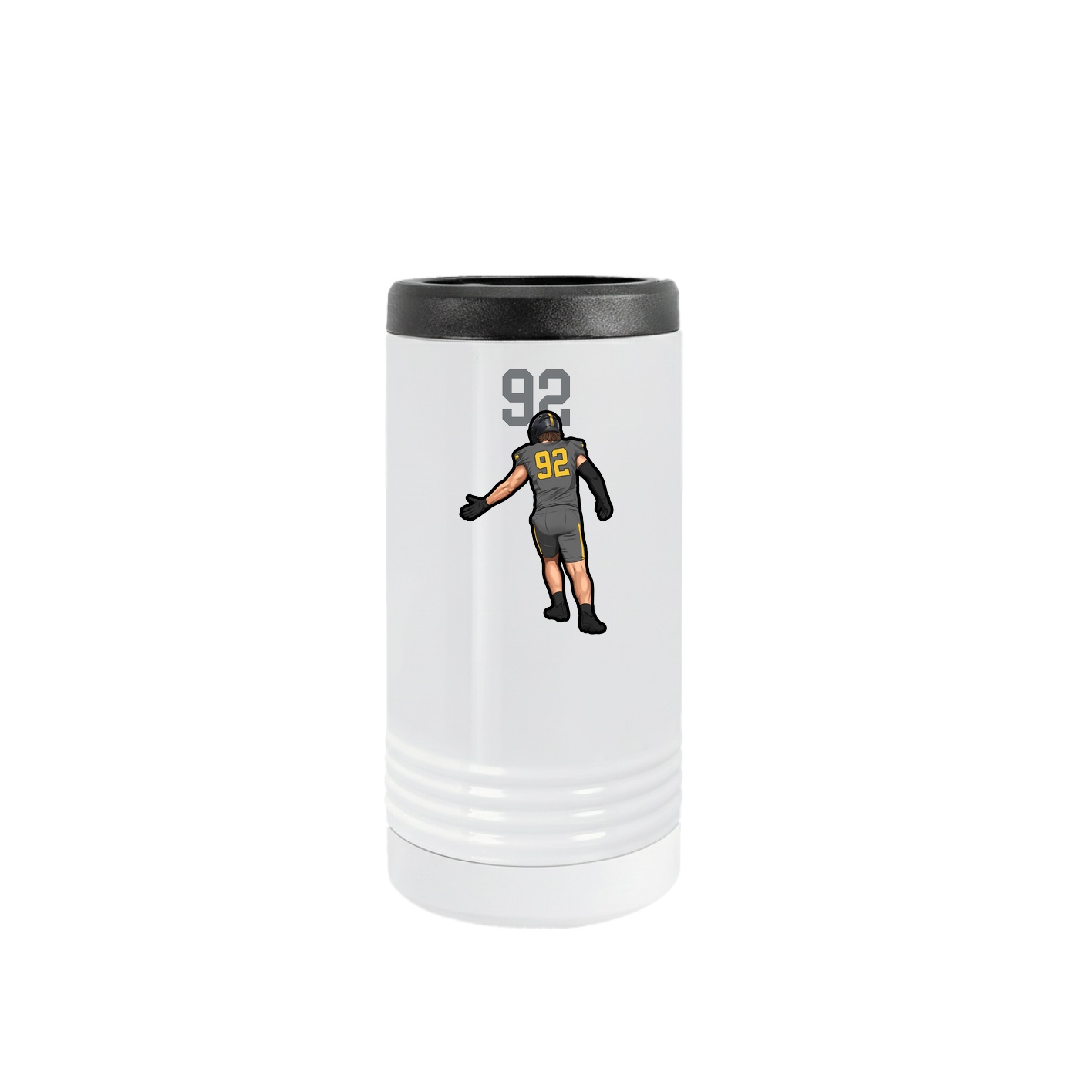 Slim Beverage Holder — Number Top in White