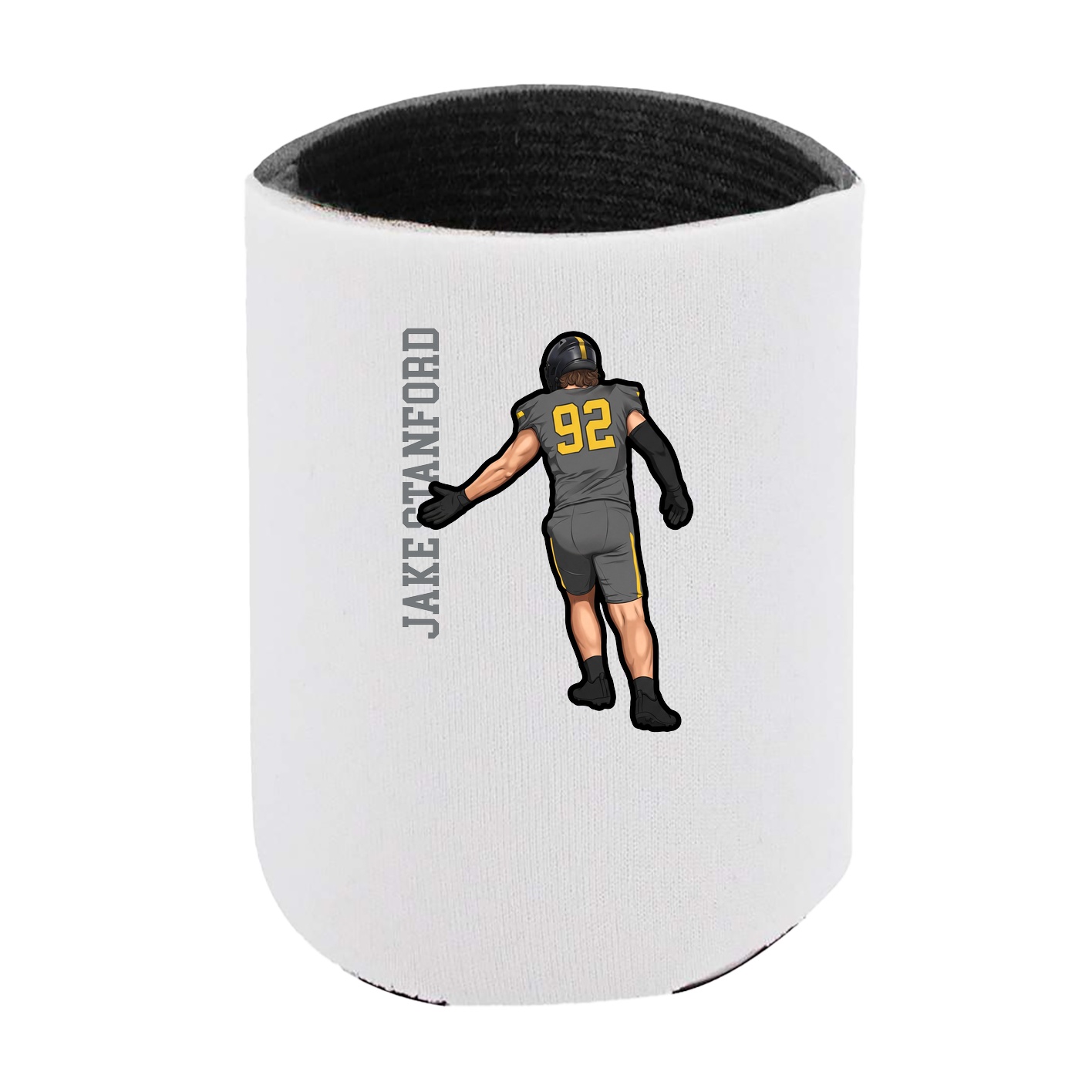 Can Holder — Name Vertical in White