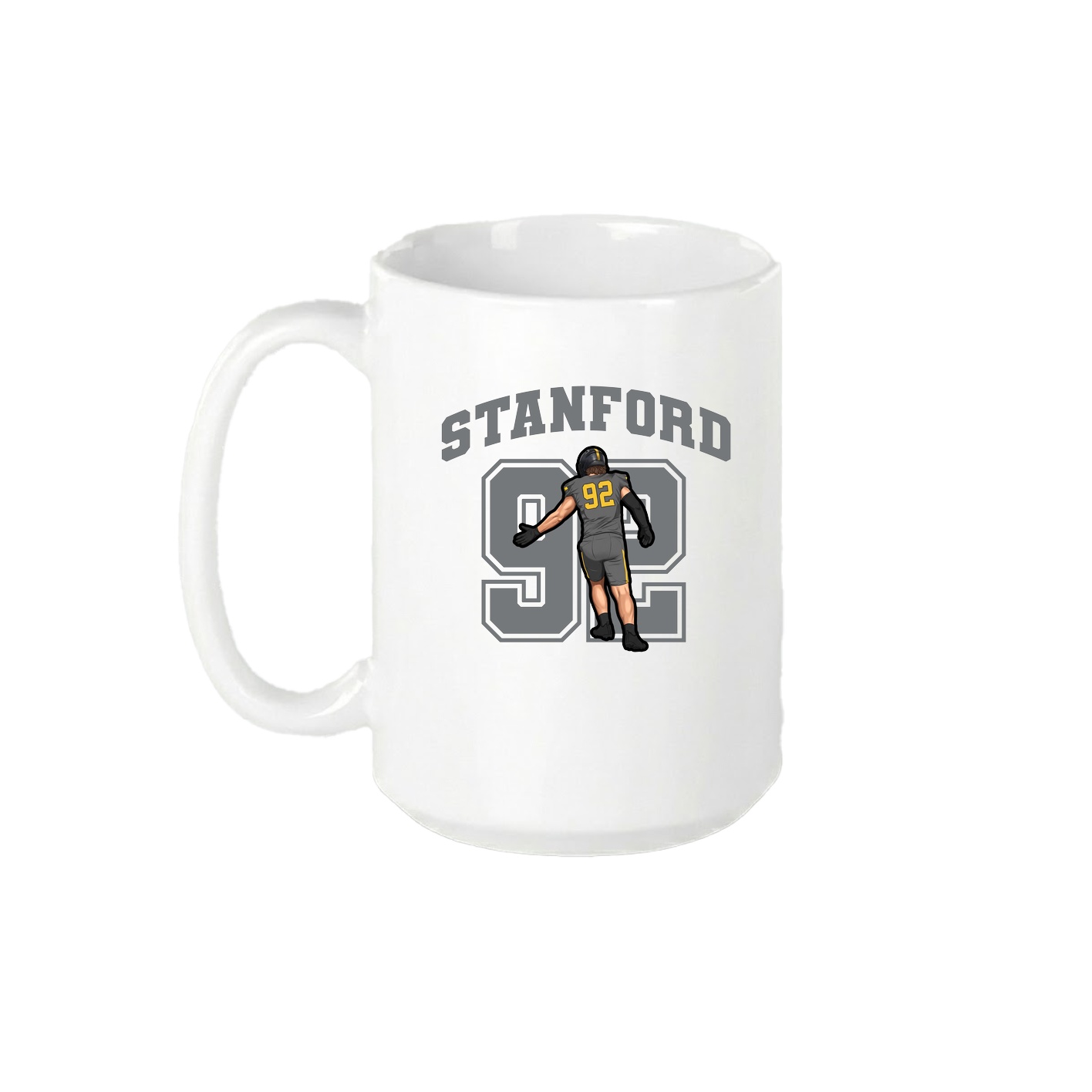 15oz Coffee Mug — Number in White