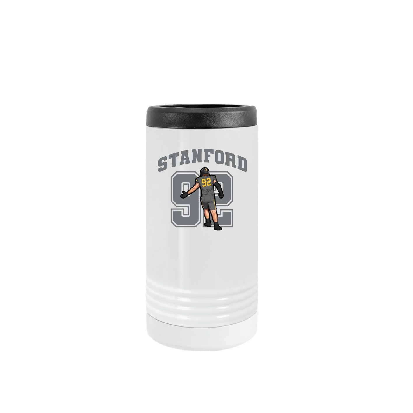 Slim Beverage Holder — Number in White