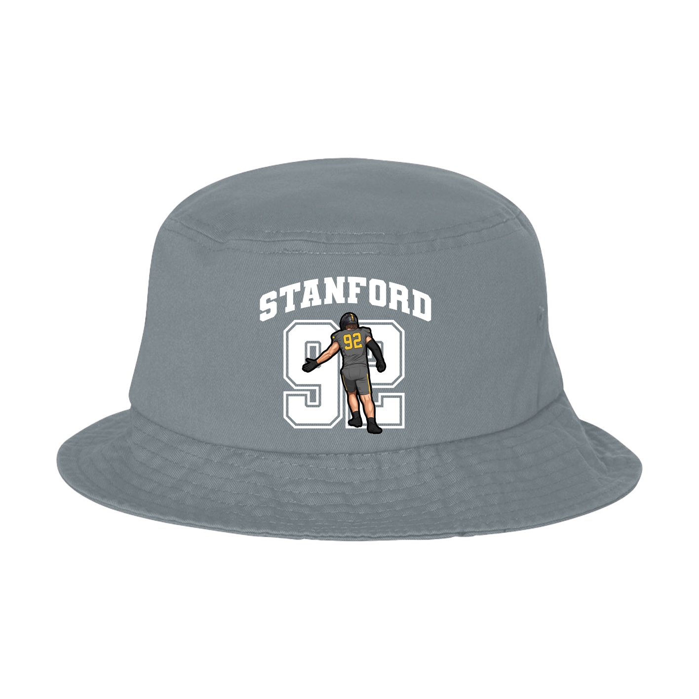 Bucket Cap — Number in Grey