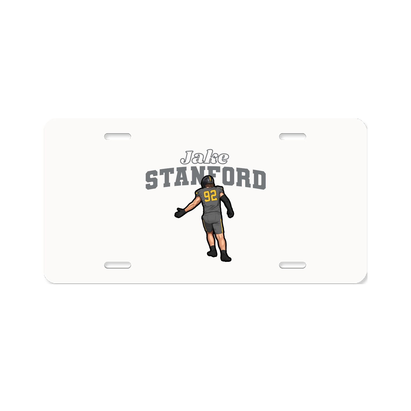 License Plate — Name Arch in Classic